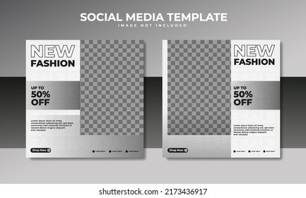 Fashion sale social media post template