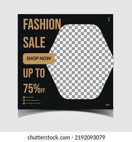 fashion sale social media post design