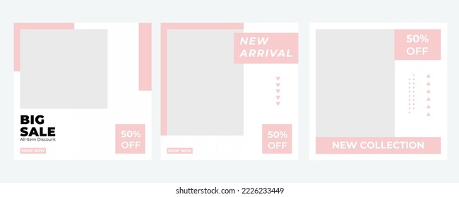 Fashion sale social media post template.