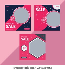 Fashion Sale Social Media Post Design