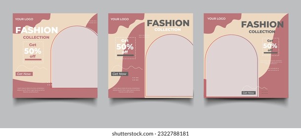 fashion sale social media post template