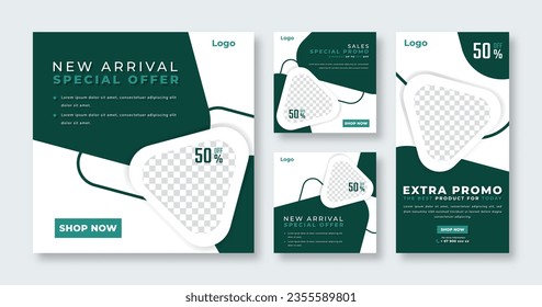 Fashion Sale Social Media Post for Online Marketing Promotion Banner, Story and Web Internet Ads Flyer