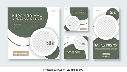 Fashion Sale Social Media Post for Online Marketing Promotion Banner, Story and Web Internet Ads Flyer