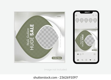 Fashion sale social media post template