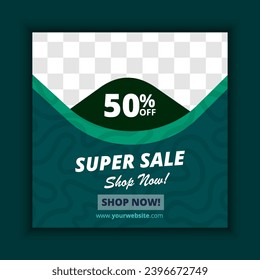 fashion sale social media post design template Bundle Premium Vector