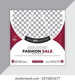 Fashion Sale Social Media Post Design