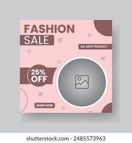 Fashion sale social media post template