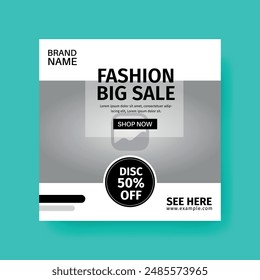 Fashion sale social media post template