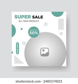 Fashion sale social media post template