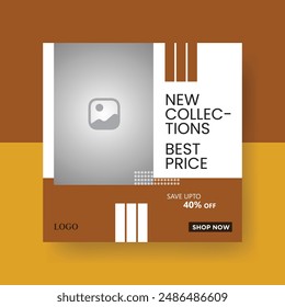 Fashion sale social media post template