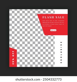 Fashion Sale Social Media Post Template. Fully Editable Instagram and Facebook Square Post Frame Puzzle Organic Sale Poster. Urban fashion social media post template.