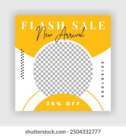 Fashion Sale Social Media Post Template. Fully Editable Instagram and Facebook Square Post Frame Puzzle Organic Sale Poster. Urban fashion social media post template.