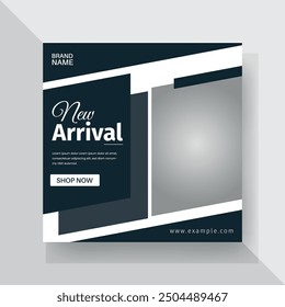 Fashion Sale Social Media Post Template. Fully Editable Instagram and Facebook Square Post Frame Puzzle Organic Sale Poster. Urban fashion social media post template.