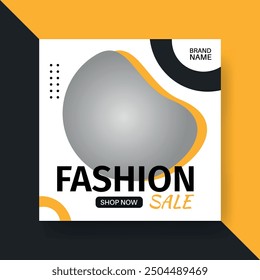 Fashion Sale Social Media Post Template. Fully Editable Instagram and Facebook Square Post Frame Puzzle Organic Sale Poster. Urban fashion social media post template.