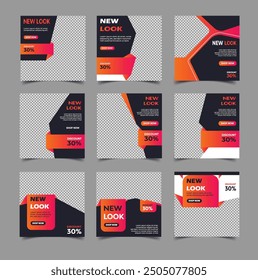 Fashion sale social media post template
