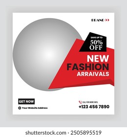 Fashion Sale Social Media Post Template. Urban fashion social media post template.