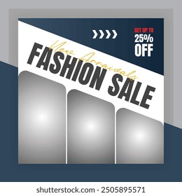 Fashion Sale Social Media Post Template. Urban fashion social media post template.