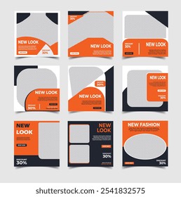 fashion sale social media post and Instagram post template