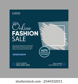  fashion sale social media post and web banner template
