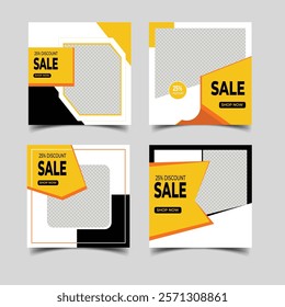 Fashion sale social media post and Instagram design template