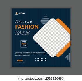 Fashion sale social media post design.