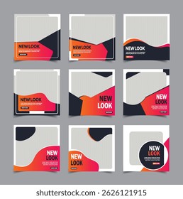 fashion sale social media post and Instagram post template