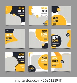 fashion sale social media post and Instagram post template