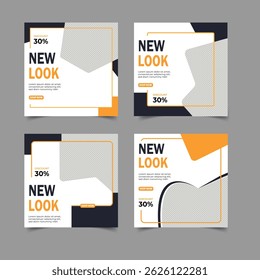 fashion sale social media post and Instagram post template