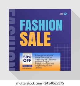 Fashion sale social media posts template