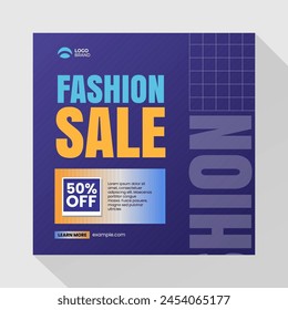 Fashion sale social media posts template