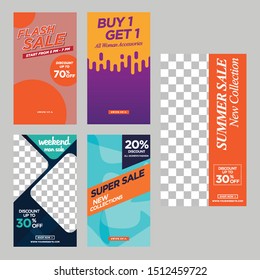 Fashion Sale Social Media Story Template Premium Vector