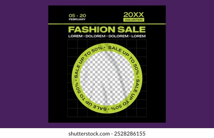 Fashion Sale Socials Media. Banner sale poster. Promotion flyer, discount voucher template special offer market brochure.