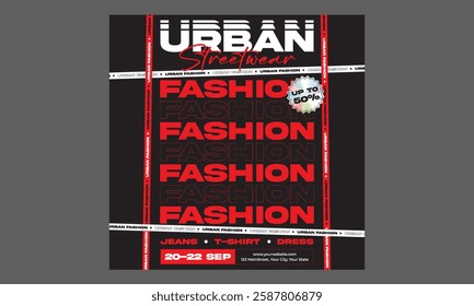 Fashion Sale Socials Media. Modern promotion square web banner for social media mobile apps. Elegant sale and discount promo backgrounds with abstract pattern. Email ad newsletter layouts.