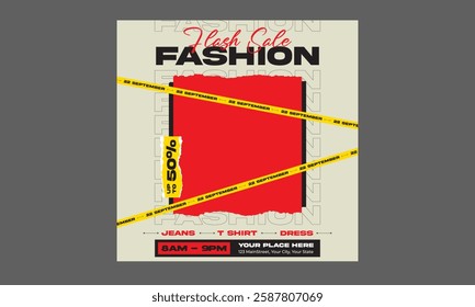Fashion Sale Socials Media. Modern promotion square web banner for social media mobile apps. Elegant sale and discount promo backgrounds with abstract pattern. Email ad newsletter layouts.