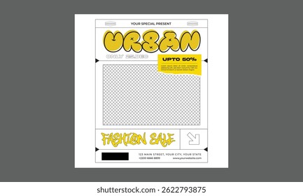 Fashion Sale Socials Media. Vector illustration
