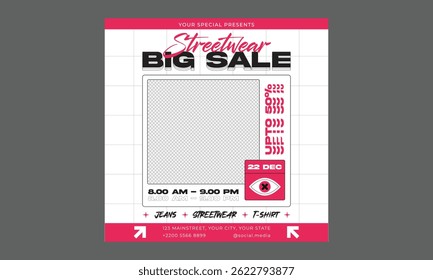 Fashion Sale Socials Media. Vector illustration