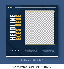 Fashion sale square banner social media template