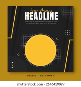 Fashion sale square banner social media template