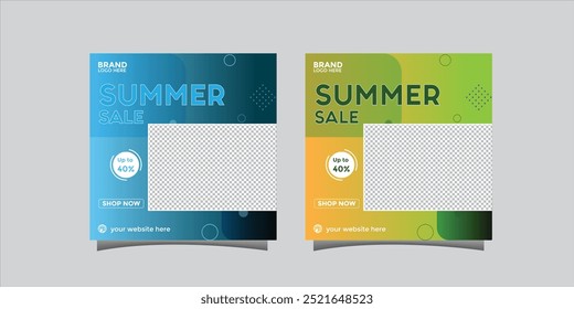 fashion sale template for social media, social media poster