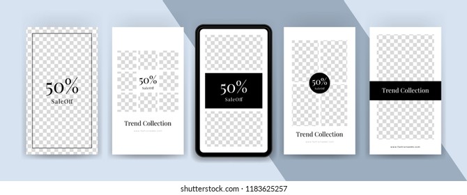 Fashion Sale Topics. Editable Instagram Stories Template. Streaming.
