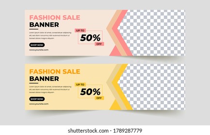  Fashion Sale Web Banner Design Template