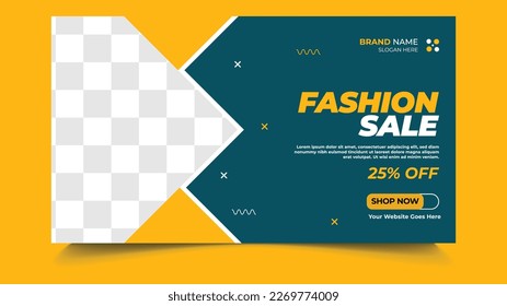 Fashion Sale Web Banner Template Design
