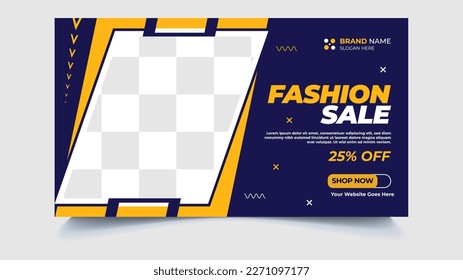 Fashion Sale Web Banner Template Design