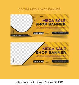 Fashion Sales  Web Banner Vector