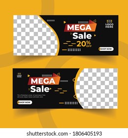 Fashion Sales  Web Banner Vector