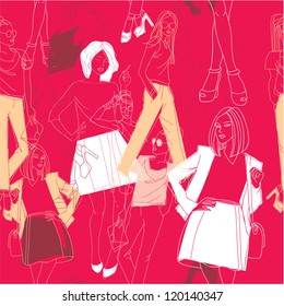 Fashion seamless pattern