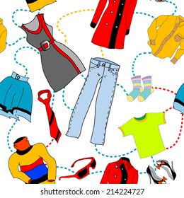 Fashion seamless pattern