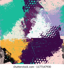 Fashion seamless pattern. Mottled vector texture for fabric, covers, printing, wrapping paper. Colorful background pattern. Art seamless vector