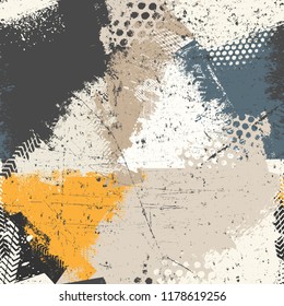 Fashion seamless pattern. Mottled vector texture for fabric, covers, printing, wrapping paper. Art seamless vector