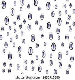 Fashion Seamless pattern Smear paint Violet color in black frame. Perfect for your design, textile, pattern fills, box, posters, cards, web page background etc. Pattern under the mask. Vector.